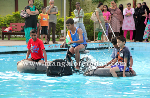 Cycling at Mangalore Swimming pool